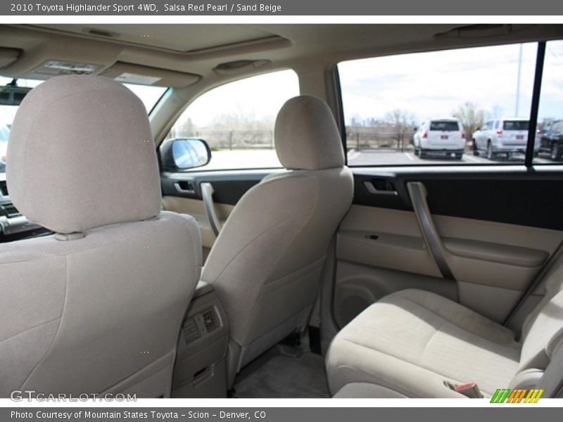 Salsa Red Pearl / Sand Beige 2010 Toyota Highlander Sport 4WD