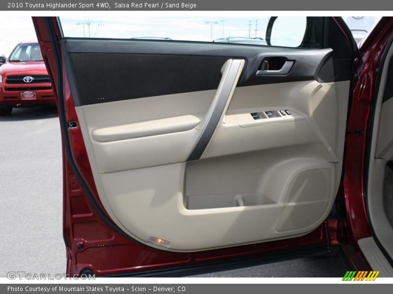 Salsa Red Pearl / Sand Beige 2010 Toyota Highlander Sport 4WD