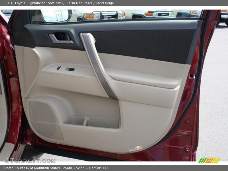 Salsa Red Pearl / Sand Beige 2010 Toyota Highlander Sport 4WD