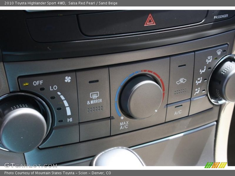 Salsa Red Pearl / Sand Beige 2010 Toyota Highlander Sport 4WD