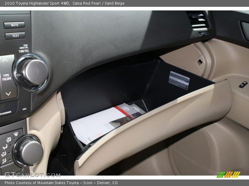 Salsa Red Pearl / Sand Beige 2010 Toyota Highlander Sport 4WD