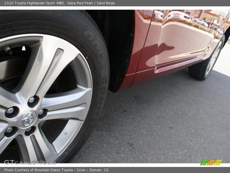 Salsa Red Pearl / Sand Beige 2010 Toyota Highlander Sport 4WD