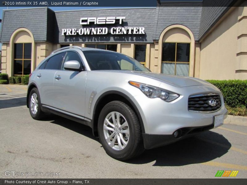 Liquid Platinum / Graphite 2010 Infiniti FX 35 AWD