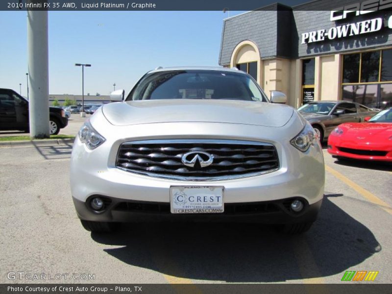 Liquid Platinum / Graphite 2010 Infiniti FX 35 AWD