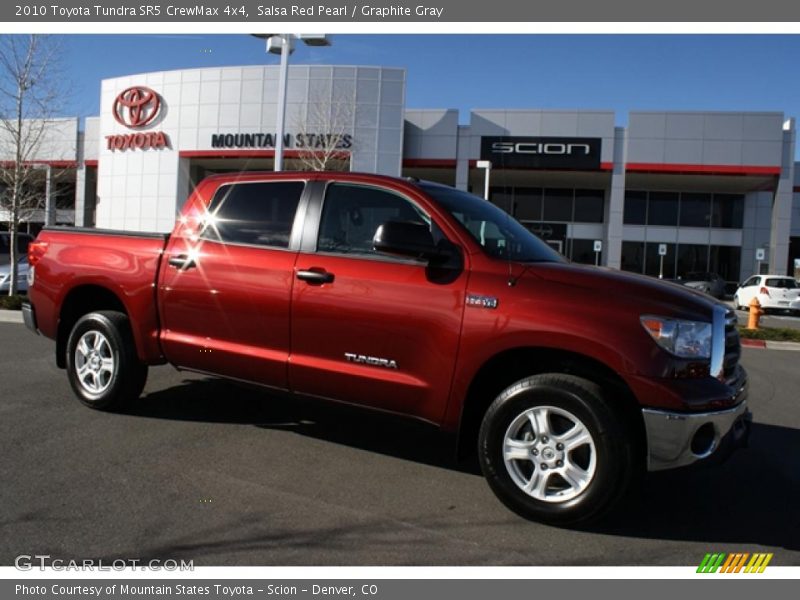 Salsa Red Pearl / Graphite Gray 2010 Toyota Tundra SR5 CrewMax 4x4