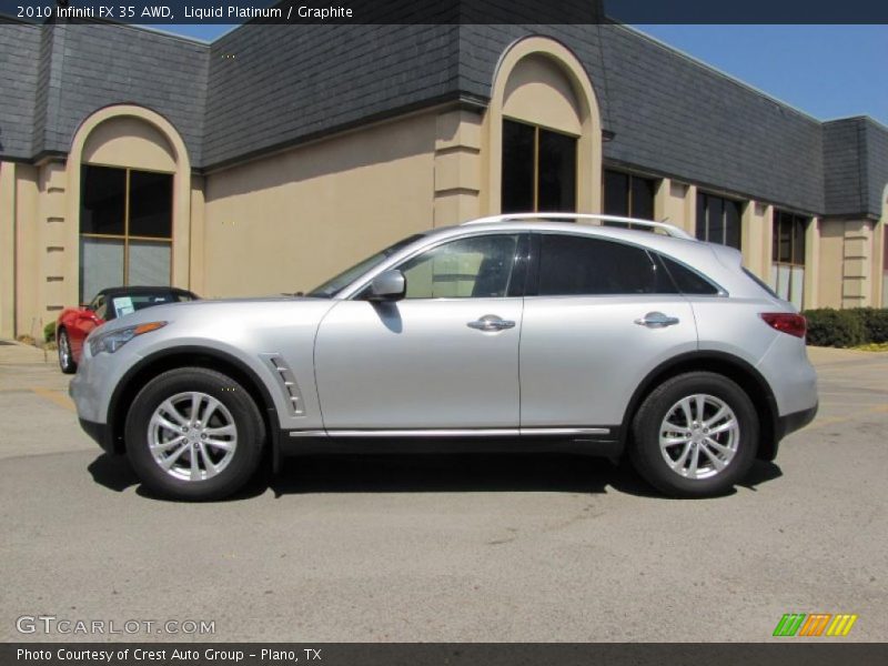 Liquid Platinum / Graphite 2010 Infiniti FX 35 AWD