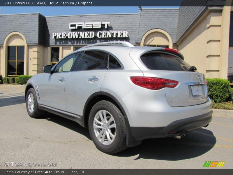 Liquid Platinum / Graphite 2010 Infiniti FX 35 AWD