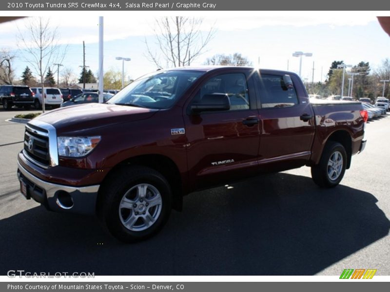 Salsa Red Pearl / Graphite Gray 2010 Toyota Tundra SR5 CrewMax 4x4