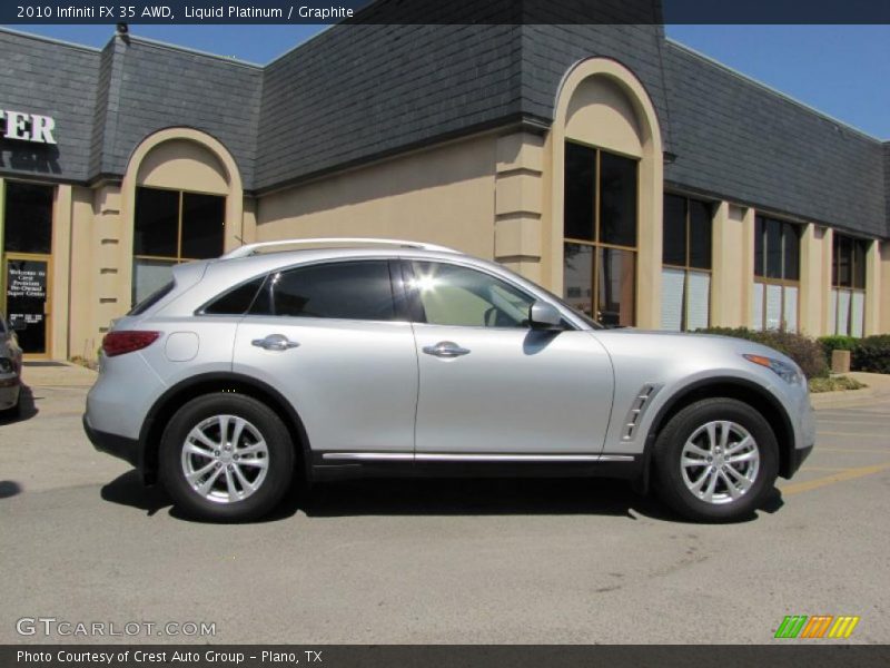 Liquid Platinum / Graphite 2010 Infiniti FX 35 AWD