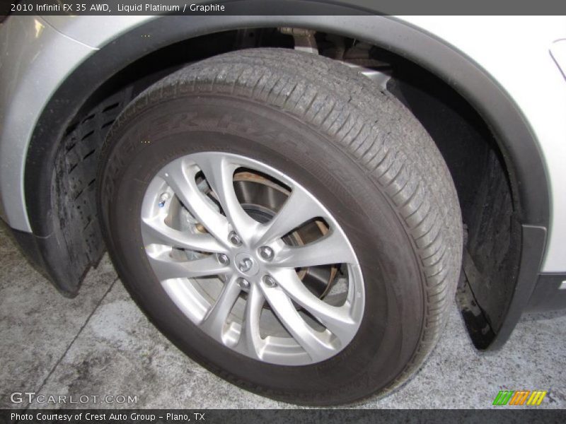 Liquid Platinum / Graphite 2010 Infiniti FX 35 AWD