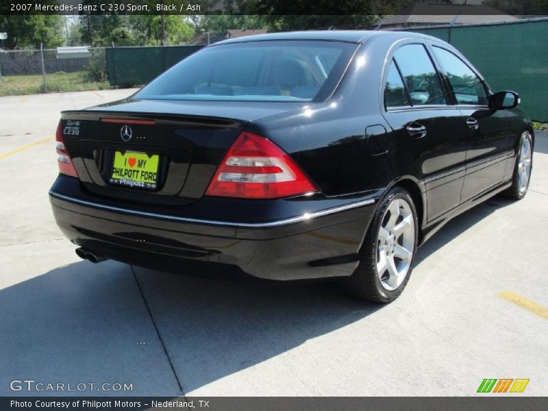Black / Ash 2007 Mercedes-Benz C 230 Sport