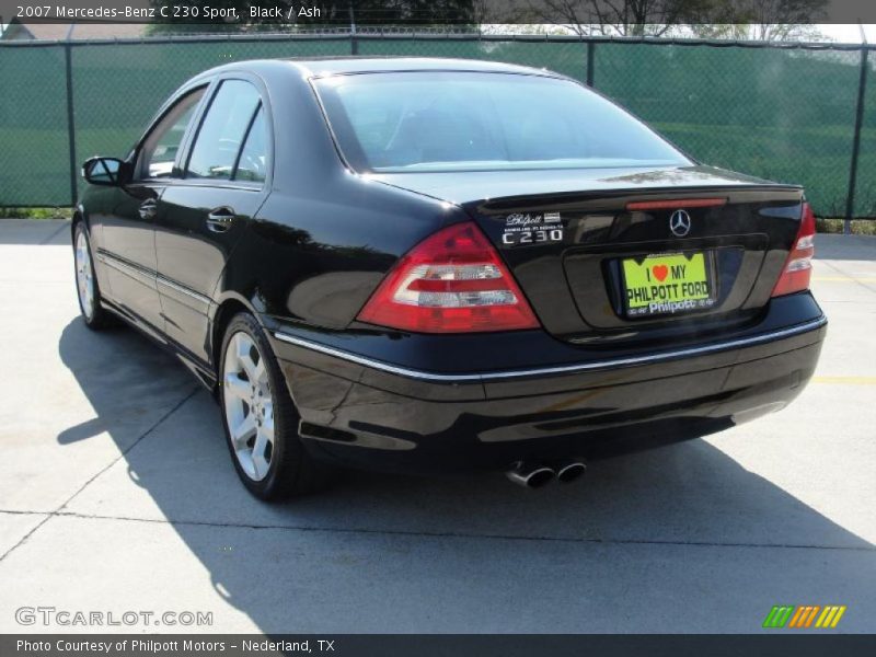 Black / Ash 2007 Mercedes-Benz C 230 Sport