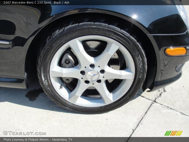 Black / Ash 2007 Mercedes-Benz C 230 Sport