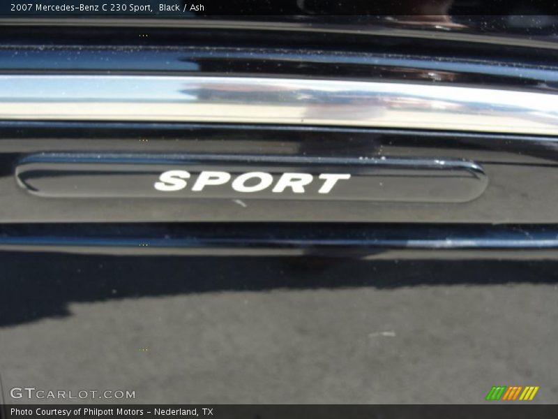Black / Ash 2007 Mercedes-Benz C 230 Sport