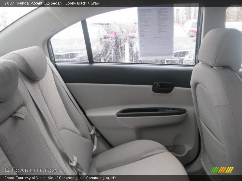 Ebony Black / Gray 2007 Hyundai Accent GLS Sedan