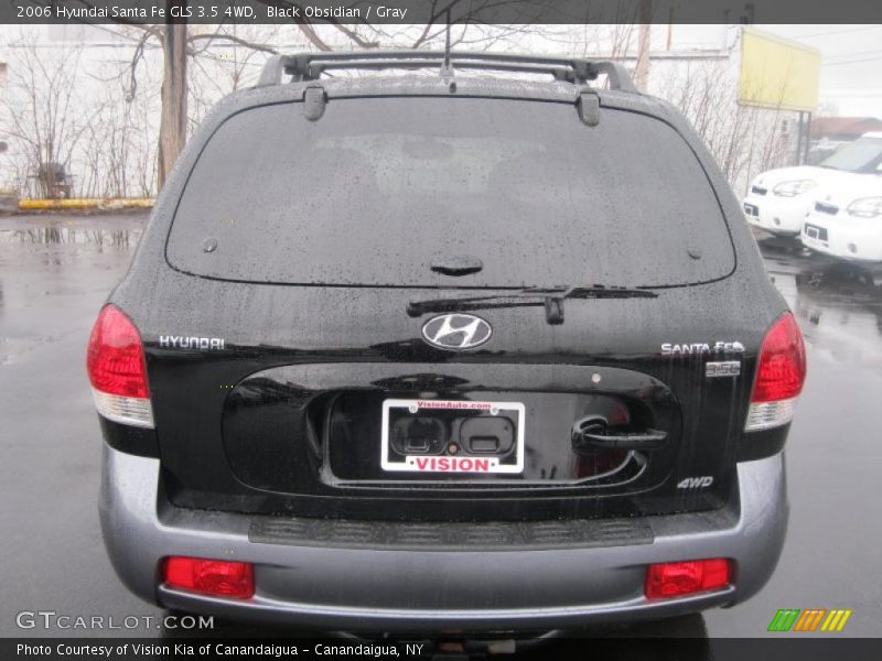 Black Obsidian / Gray 2006 Hyundai Santa Fe GLS 3.5 4WD