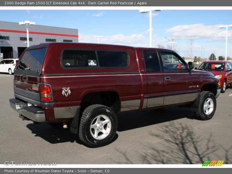Dark Garnet Red Pearlcoat / Agate 2000 Dodge Ram 1500 SLT Extended Cab 4x4