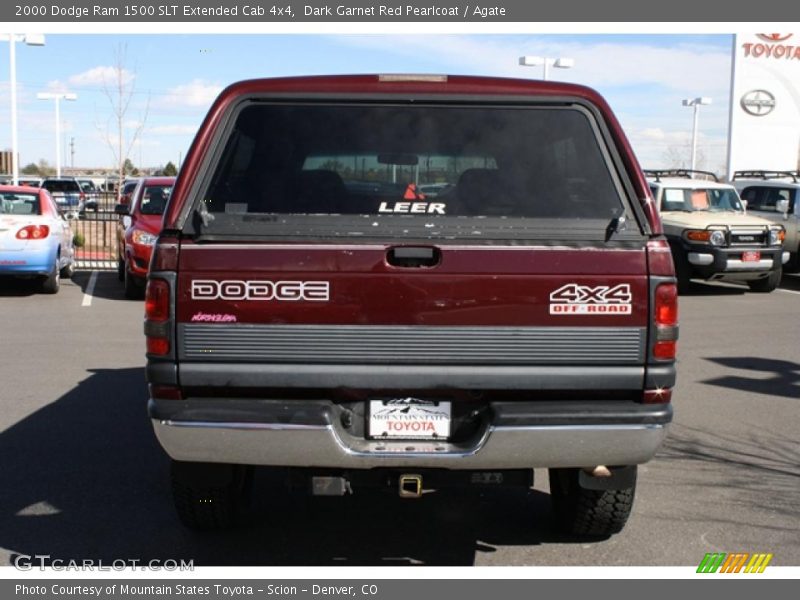 Dark Garnet Red Pearlcoat / Agate 2000 Dodge Ram 1500 SLT Extended Cab 4x4