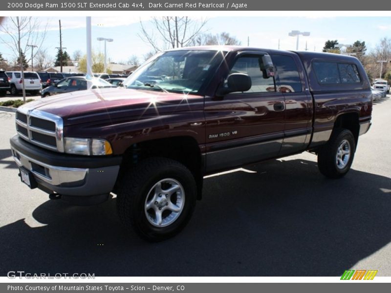 Dark Garnet Red Pearlcoat / Agate 2000 Dodge Ram 1500 SLT Extended Cab 4x4