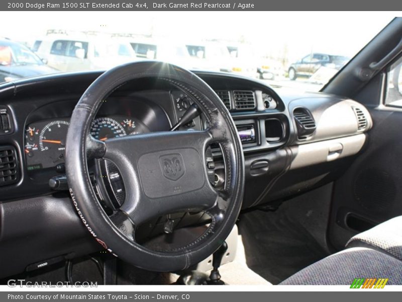 Dark Garnet Red Pearlcoat / Agate 2000 Dodge Ram 1500 SLT Extended Cab 4x4