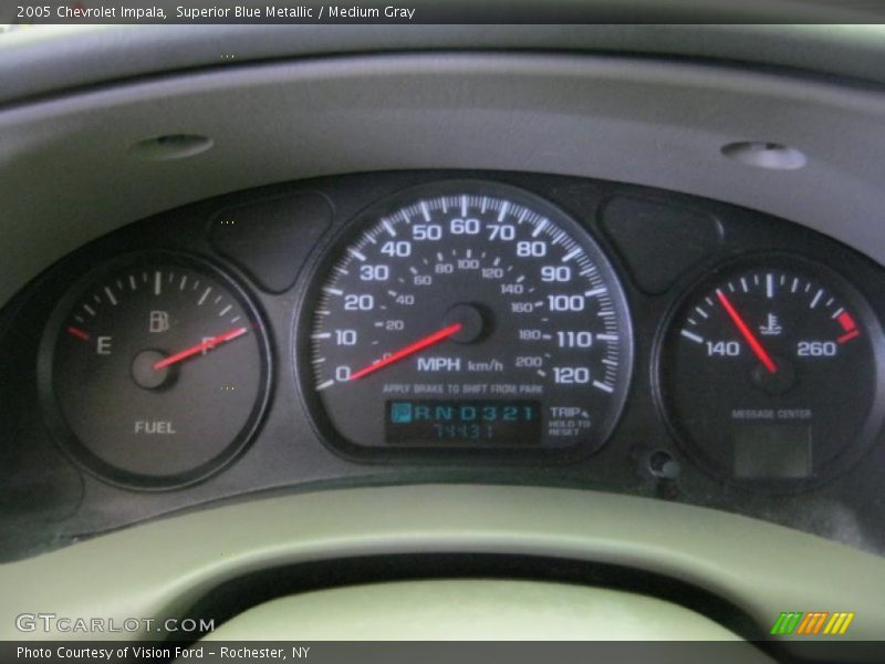 Superior Blue Metallic / Medium Gray 2005 Chevrolet Impala