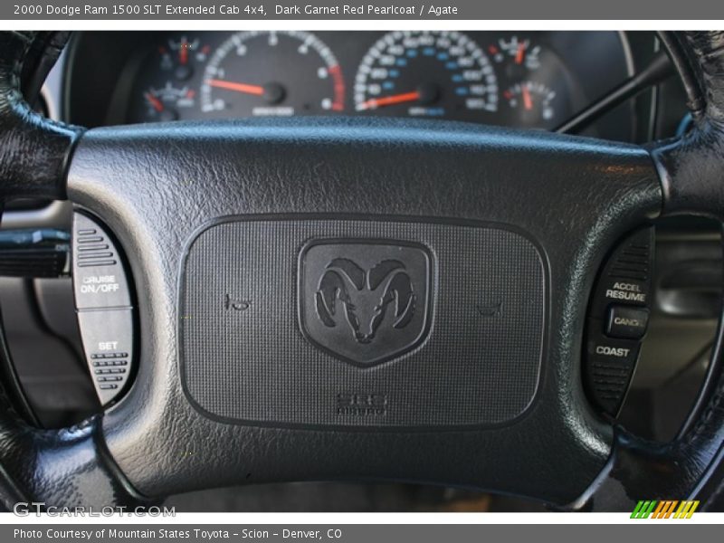 Dark Garnet Red Pearlcoat / Agate 2000 Dodge Ram 1500 SLT Extended Cab 4x4