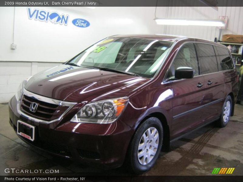 Dark Cherry Pearl / Ivory 2009 Honda Odyssey LX