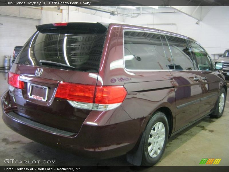 Dark Cherry Pearl / Ivory 2009 Honda Odyssey LX