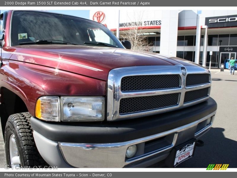 Dark Garnet Red Pearlcoat / Agate 2000 Dodge Ram 1500 SLT Extended Cab 4x4