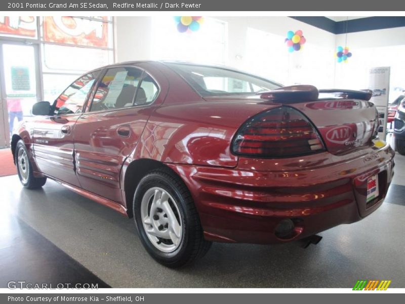 Redfire Metallic / Dark Pewter 2001 Pontiac Grand Am SE Sedan