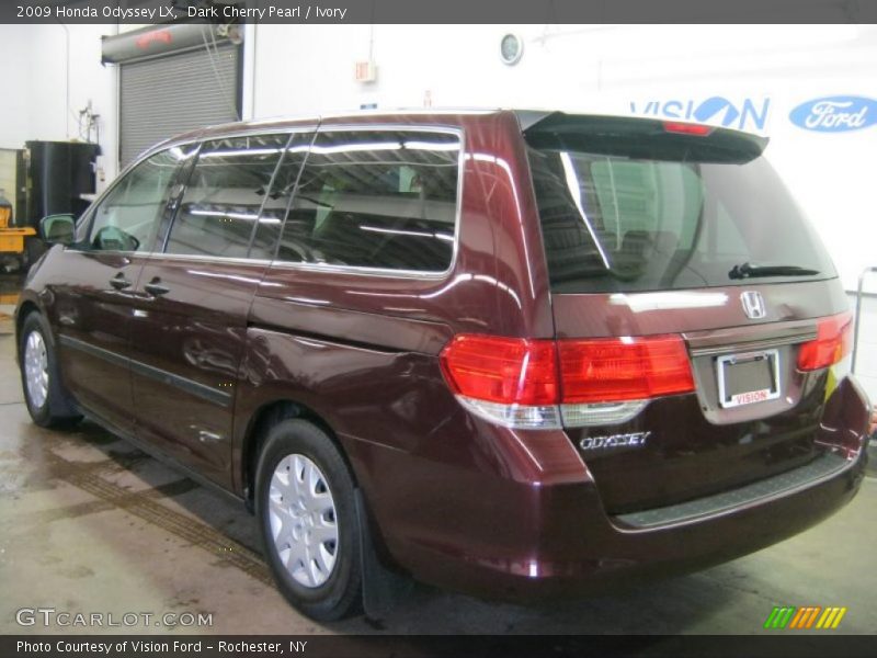 Dark Cherry Pearl / Ivory 2009 Honda Odyssey LX