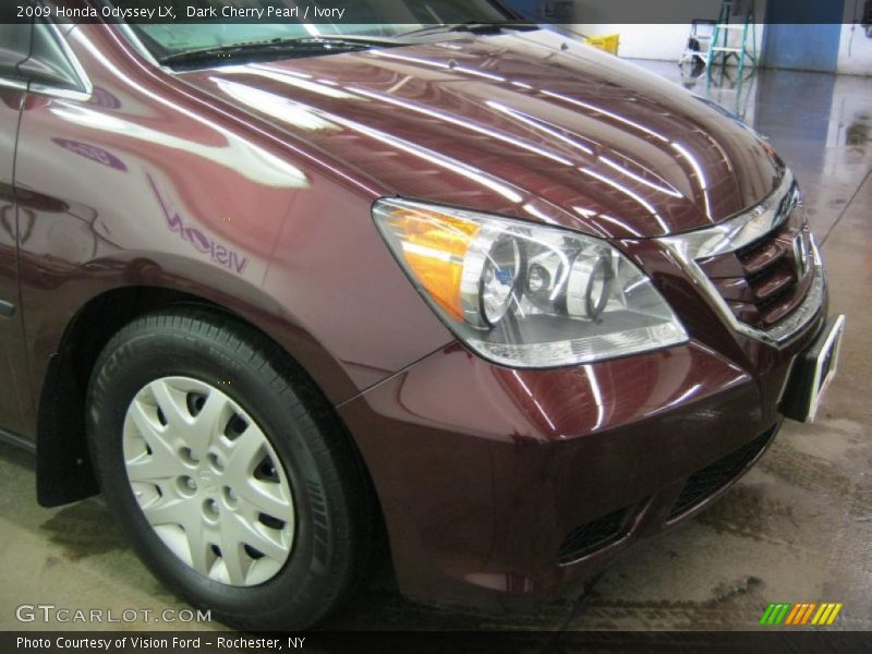 Dark Cherry Pearl / Ivory 2009 Honda Odyssey LX
