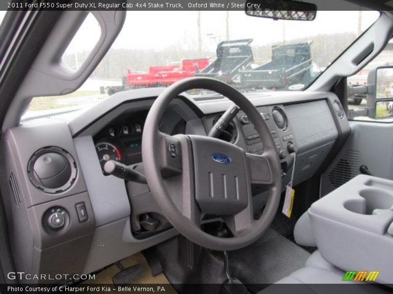 Dashboard of 2011 F550 Super Duty XL Regular Cab 4x4 Stake Truck