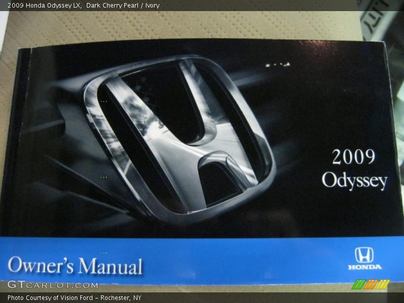 Dark Cherry Pearl / Ivory 2009 Honda Odyssey LX