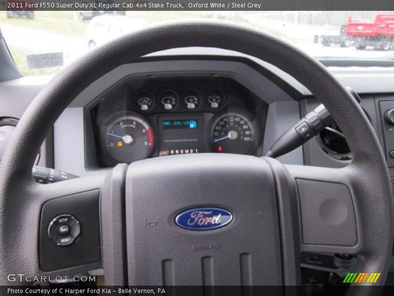  2011 F550 Super Duty XL Regular Cab 4x4 Stake Truck Steering Wheel