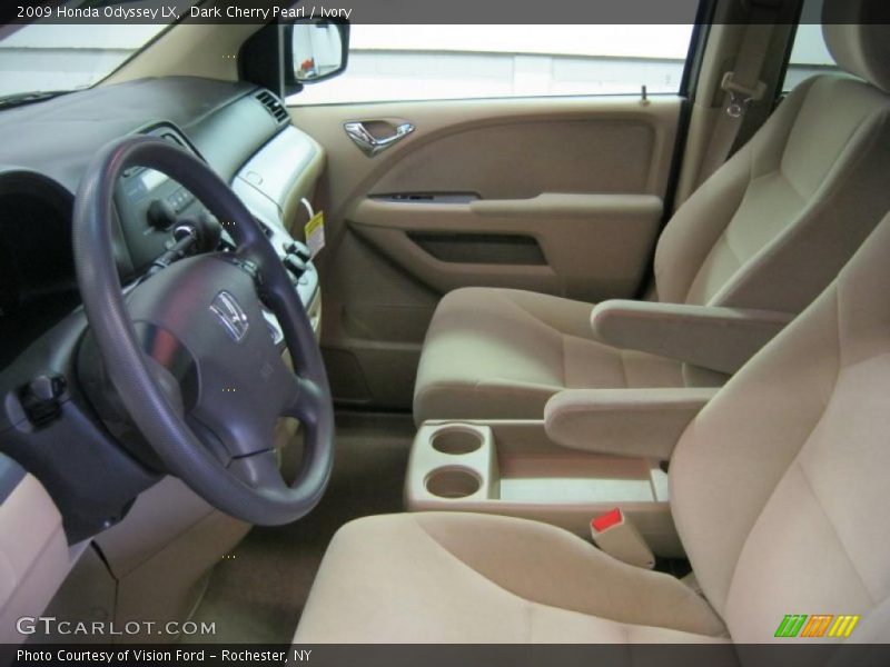 Dark Cherry Pearl / Ivory 2009 Honda Odyssey LX