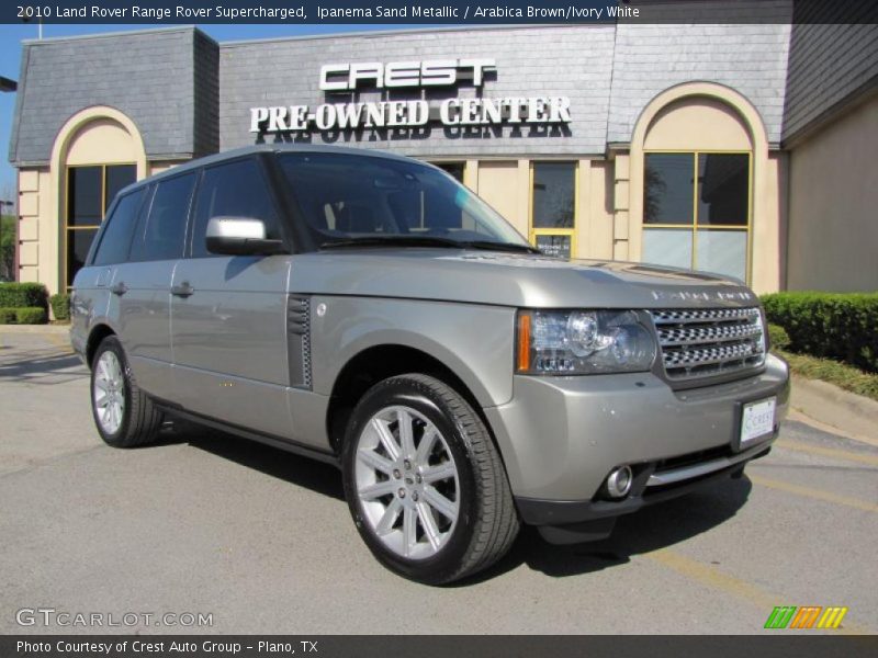 Ipanema Sand Metallic / Arabica Brown/Ivory White 2010 Land Rover Range Rover Supercharged