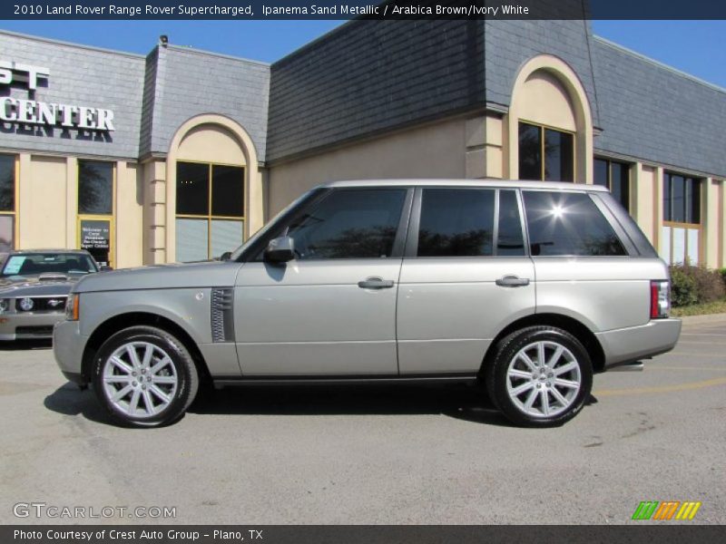 Ipanema Sand Metallic / Arabica Brown/Ivory White 2010 Land Rover Range Rover Supercharged
