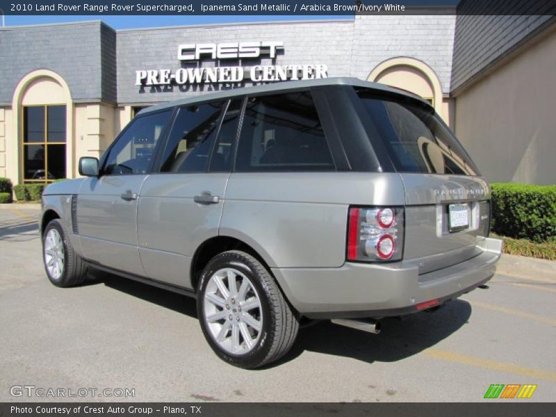 Ipanema Sand Metallic / Arabica Brown/Ivory White 2010 Land Rover Range Rover Supercharged
