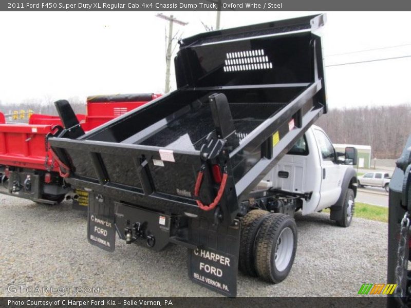Oxford White / Steel 2011 Ford F450 Super Duty XL Regular Cab 4x4 Chassis Dump Truck