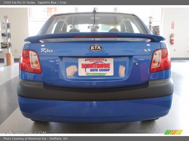 Sapphire Blue / Gray 2009 Kia Rio SX Sedan