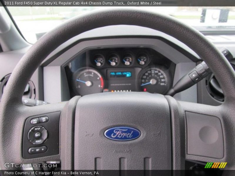 Oxford White / Steel 2011 Ford F450 Super Duty XL Regular Cab 4x4 Chassis Dump Truck
