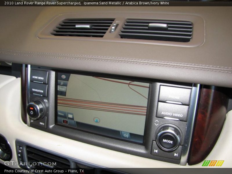Ipanema Sand Metallic / Arabica Brown/Ivory White 2010 Land Rover Range Rover Supercharged