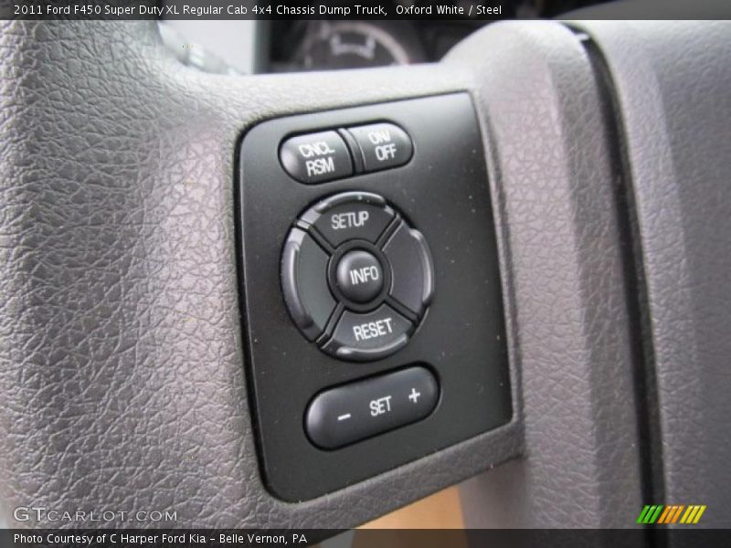 Controls of 2011 F450 Super Duty XL Regular Cab 4x4 Chassis Dump Truck