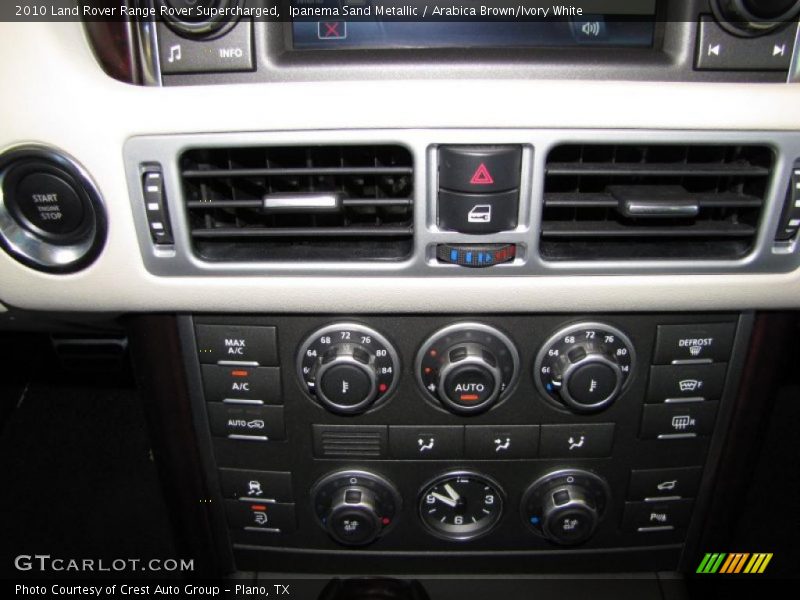 Ipanema Sand Metallic / Arabica Brown/Ivory White 2010 Land Rover Range Rover Supercharged