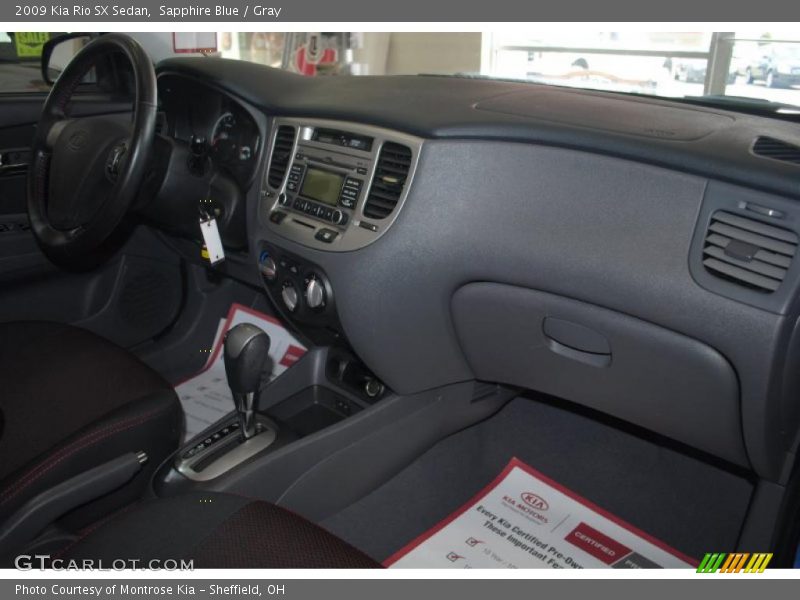 Sapphire Blue / Gray 2009 Kia Rio SX Sedan