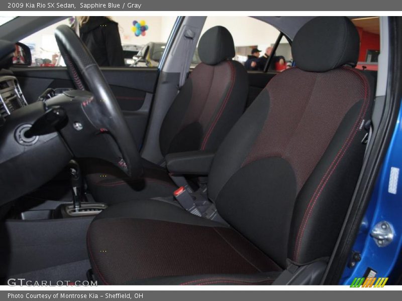 Sapphire Blue / Gray 2009 Kia Rio SX Sedan