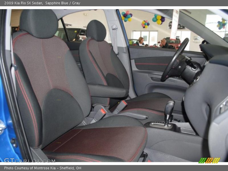 Sapphire Blue / Gray 2009 Kia Rio SX Sedan