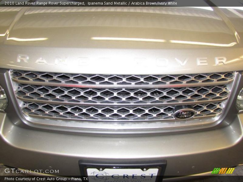 Ipanema Sand Metallic / Arabica Brown/Ivory White 2010 Land Rover Range Rover Supercharged