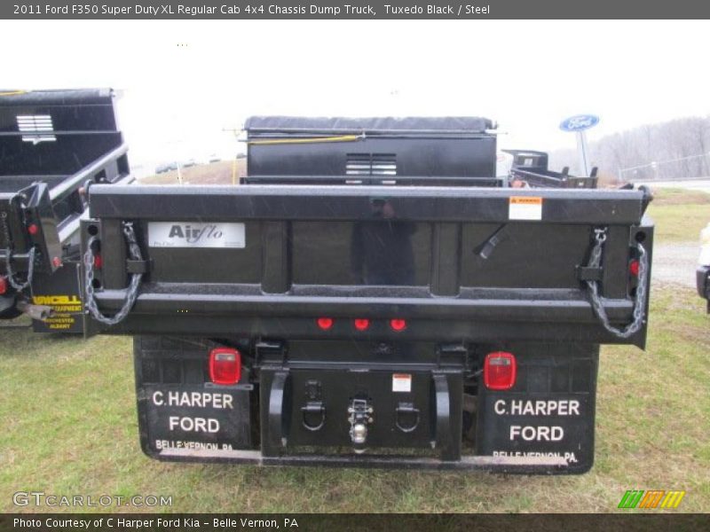 Tuxedo Black / Steel 2011 Ford F350 Super Duty XL Regular Cab 4x4 Chassis Dump Truck